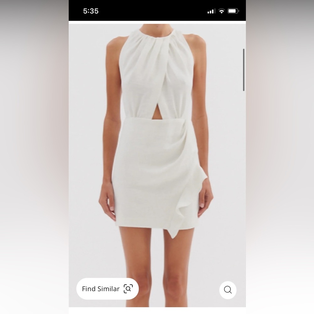 IRO DRESS white and gold- new